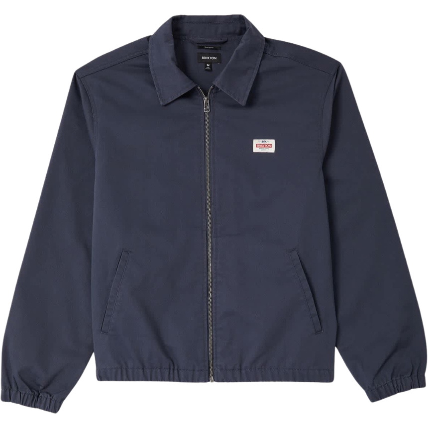 2026 Brixton Mens Trademark Garage Zip Jacket 03500 - Washed Navy
